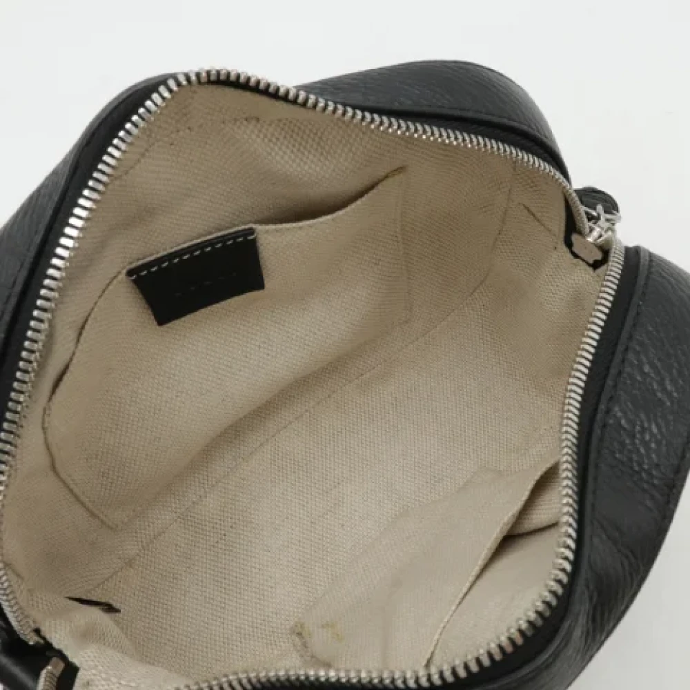 Gucci Vintage Pre-owned Leather crossbody-bags Black Dames