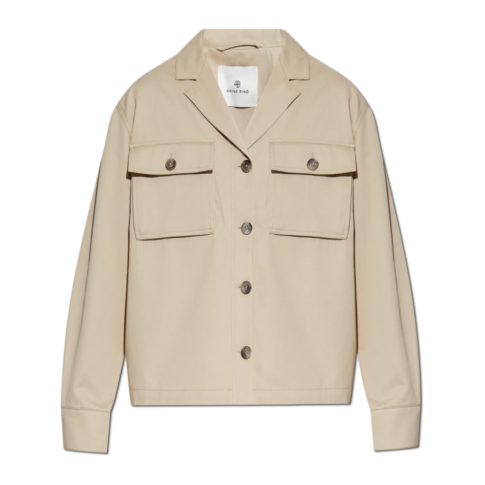 Anine Bing Jas met zakken Beige Dames