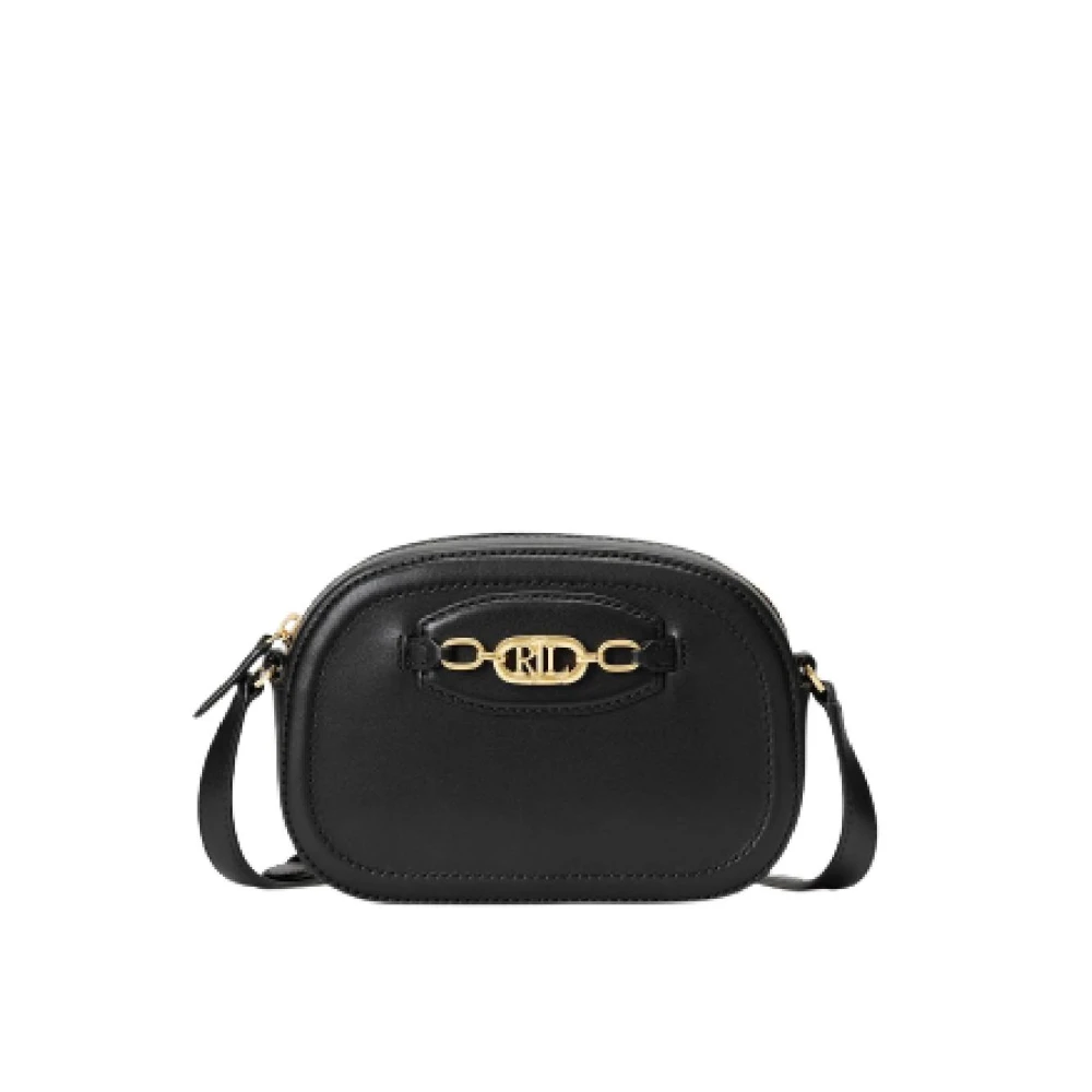 Ralph Lauren Women's Black Jordynn 20 Medium Crossbody