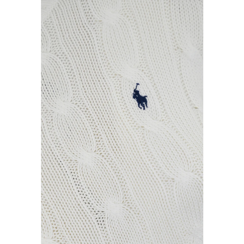 Polo Ralph Lauren Witte Kabeltrui White Dames