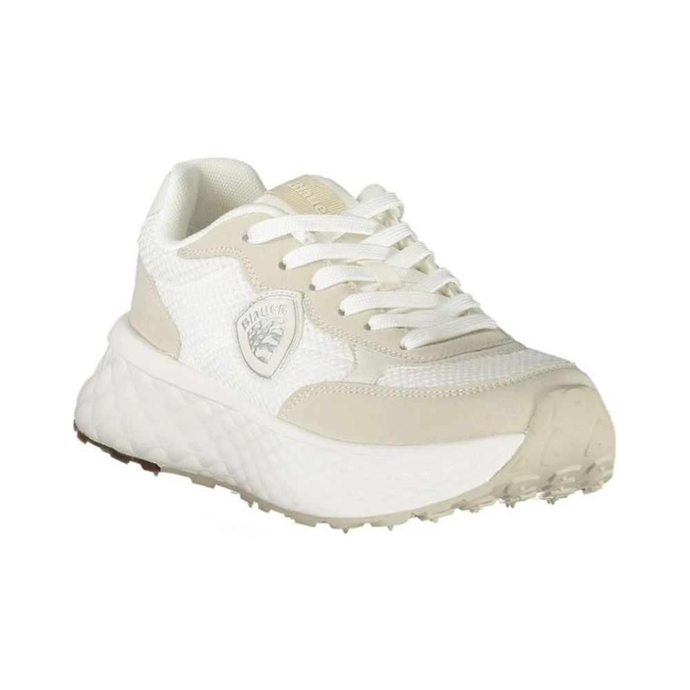 Blauer Women's White Sports Trainers With Contrasting Details - Sneakers - 6 Uk- Shoes