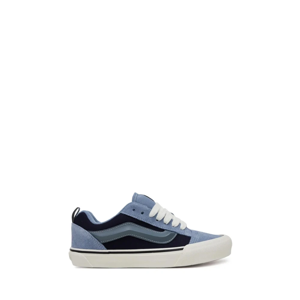 Vans Lichtblauwe Sneakers Ronde Neus Vetersluiting Heren Schoenen