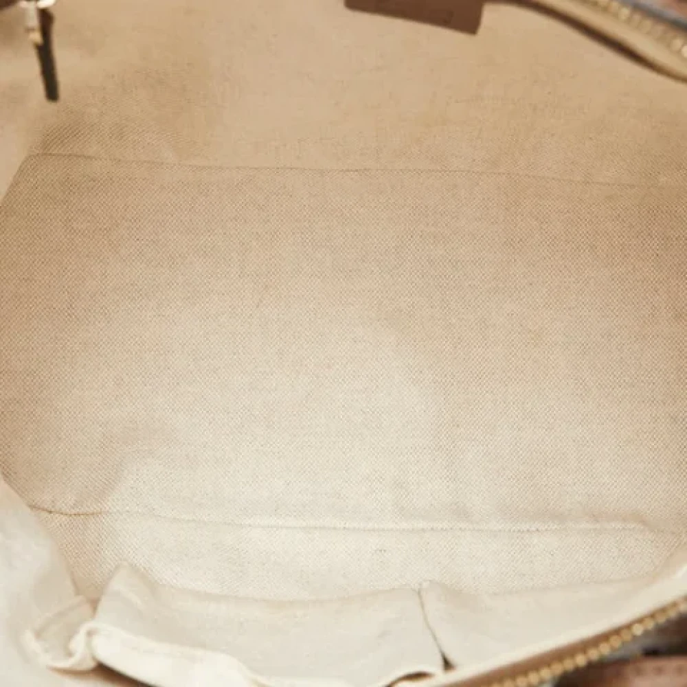 Gucci Vintage Pre-owned Plastic handbags Beige Dames