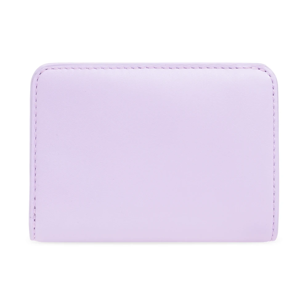Marc Jacobs Leren portemonnee met logo Purple Dames