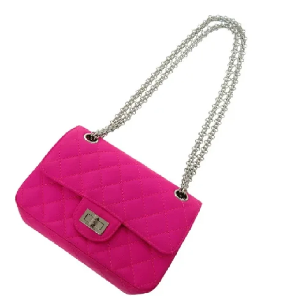 Chanel Vintage Pre-owned Fabric chanel-bags Pink Dames