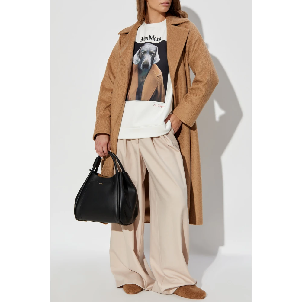 Max Mara Wollen jas Beige Dames