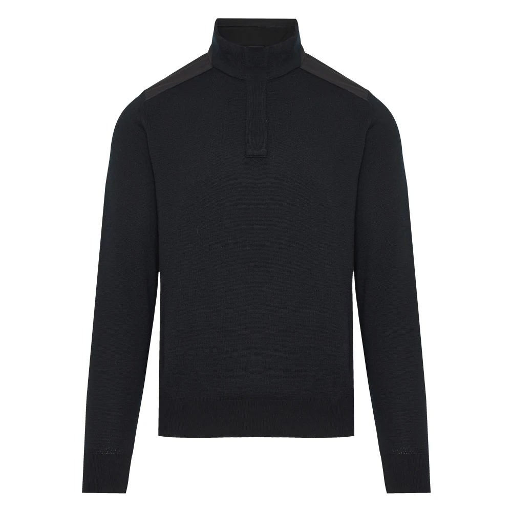 PAUL & SHARK Wol Half-Zip Gebreide Kleding Black Heren