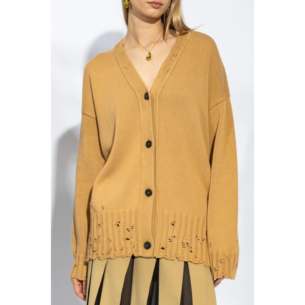 Marni Katoenen vest Brown Dames