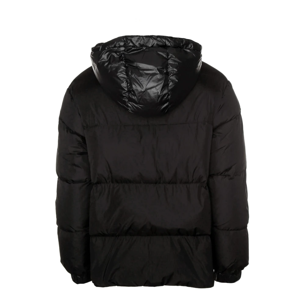 Arte Antwerp Glanzende Pufferjas met capuchon Black Heren