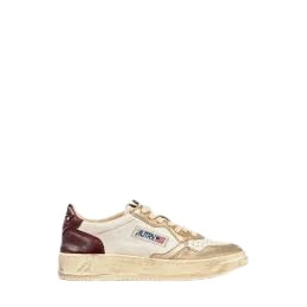 Autry Vintage Platinum Violet Lage Sneakers Dames Schoenen Veelkleurig Multicolor
