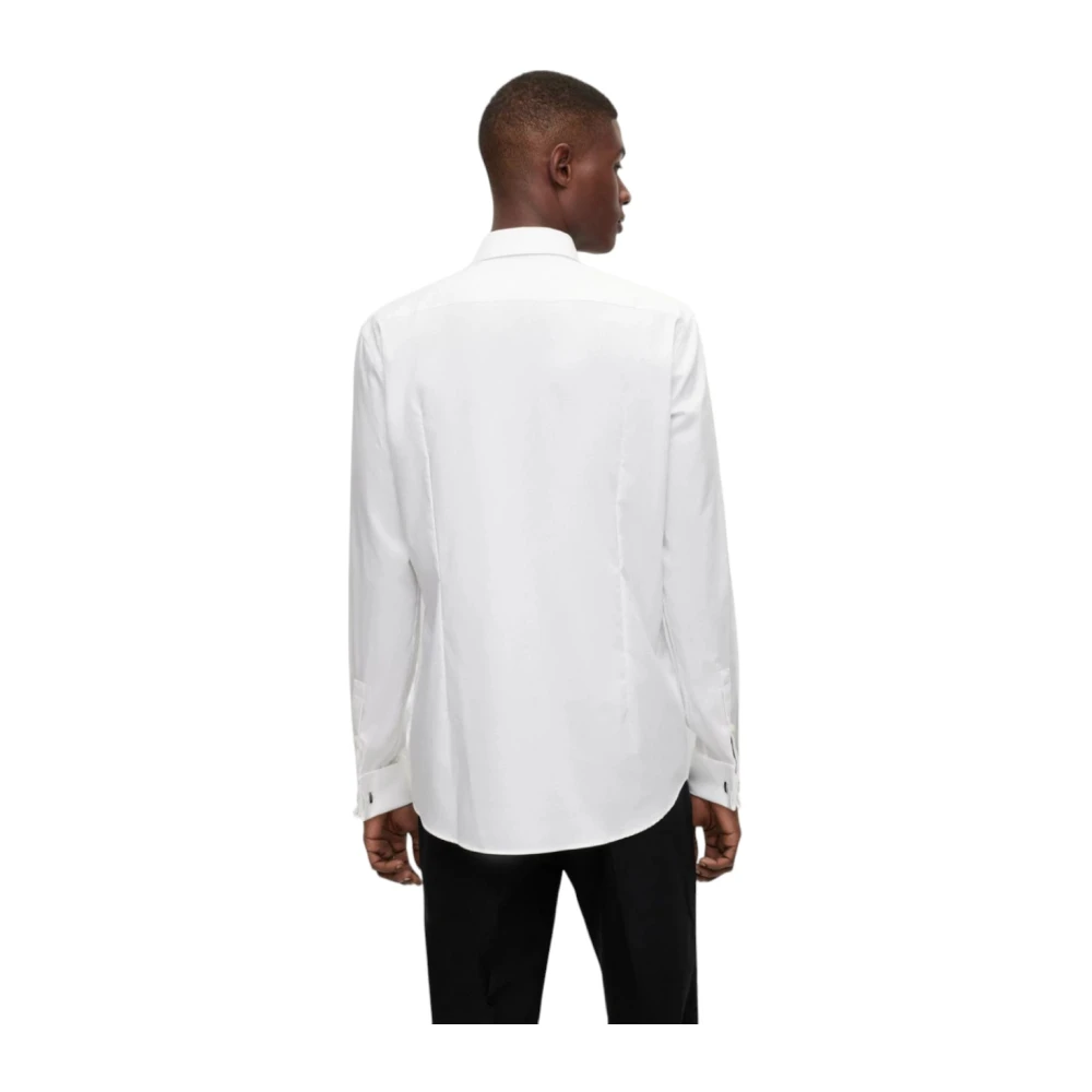 Boss Katoenen overhemd White Heren