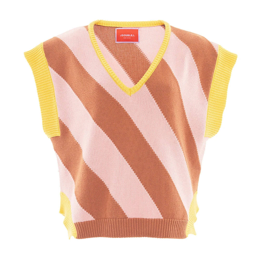 Knitwear > V-neck Knitwear - - La DoubleJ - Modalova
