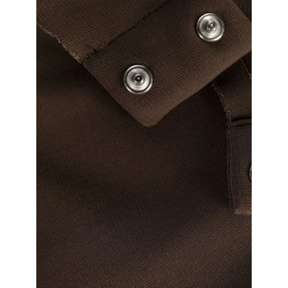 Maison Margiela Bruine Blouse met Viscose en Elastaan Brown Dames