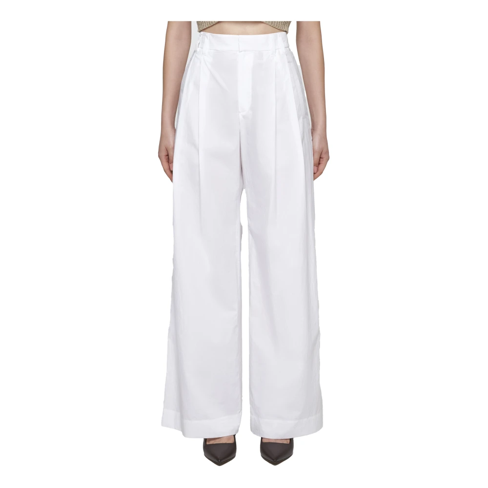 BRUNELLO CUCINELLI Natuurlijke Broek White Dames
