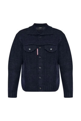 Stickad Jeansjacka