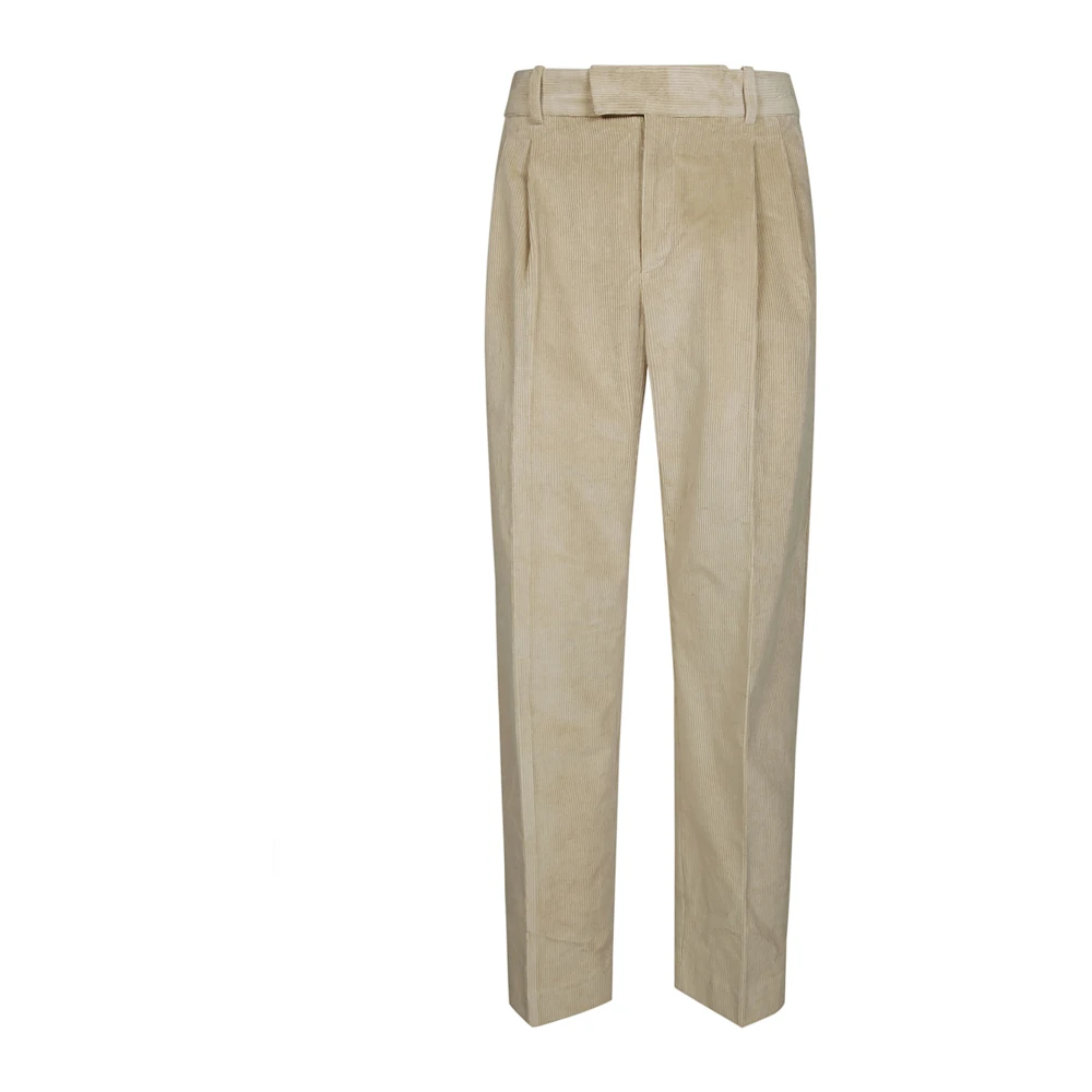 Drole de Monsieur Corduroy Golfbyxor Beige, Herr