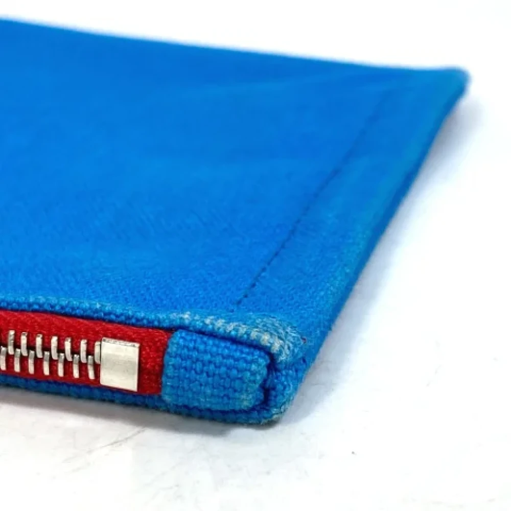 Hermès Vintage Pre-owned Fabric pouches Blue Dames