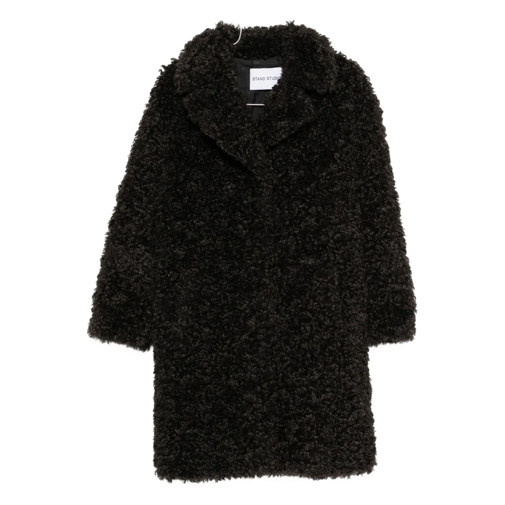 Stand Studio Coats Brown - Female - Faux Fur & Shearling Jackets - Brown - Xs - Jackets