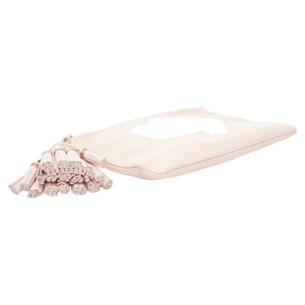 Anya Hindmarch Pre-owned Leather clutches Beige Dames