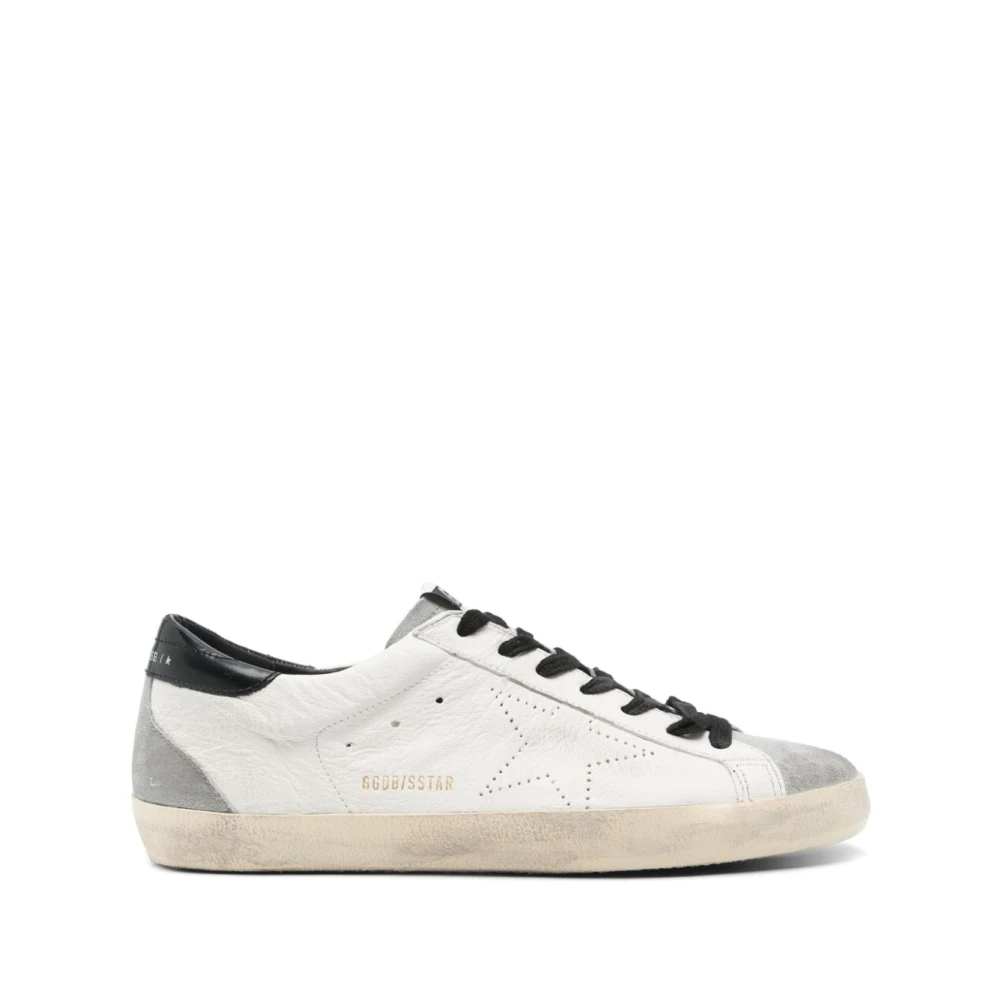 Golden Goose White Sneakers, Male, 8 Uk, Super-Star Trainers