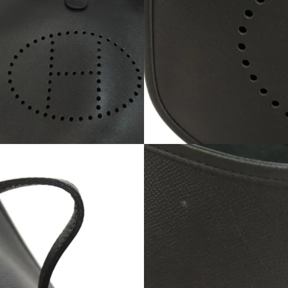 Hermès Vintage Pre-owned Leather shoulder-bags Black Dames