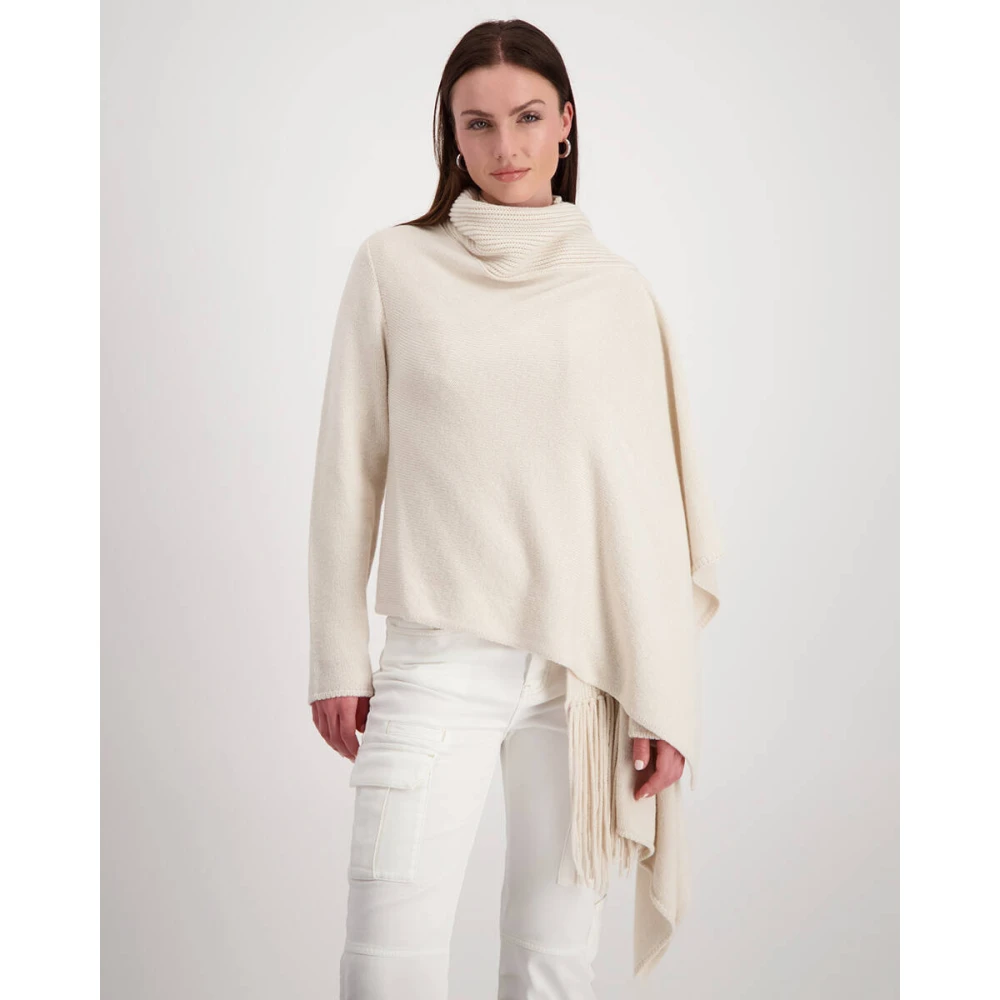 monari Cape Jacket 807868 Beige Dames