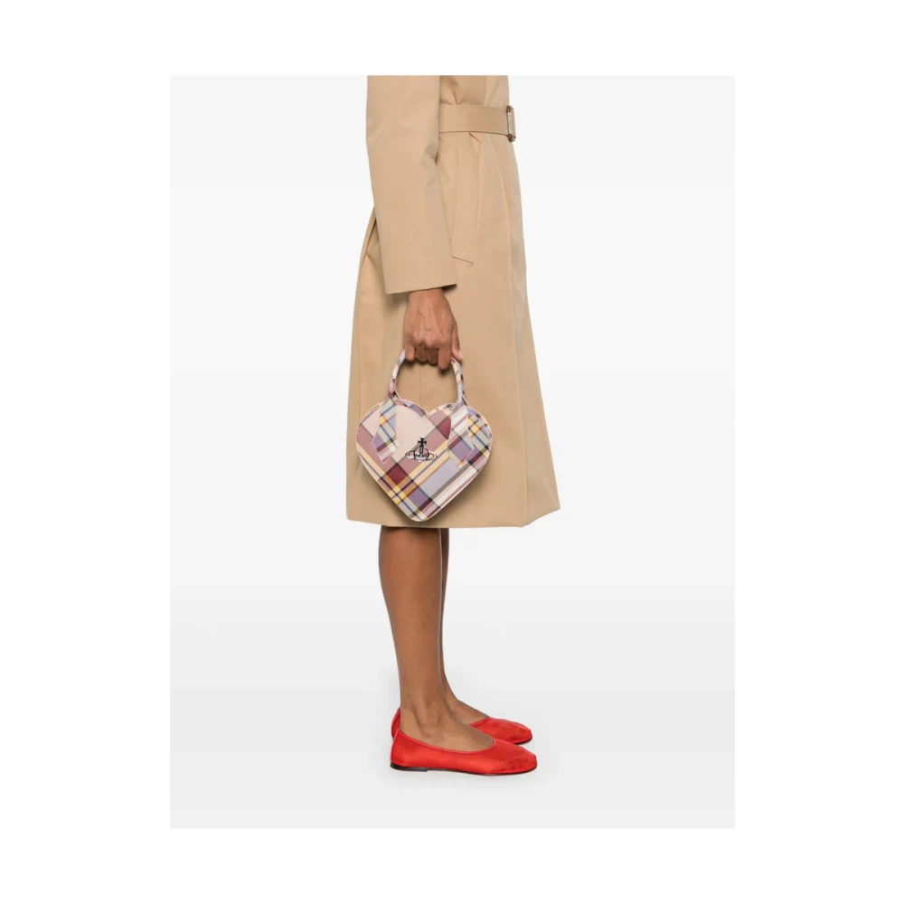 Vivienne Westwood Beige Top Handvat Schoudertas Multicolor Dames