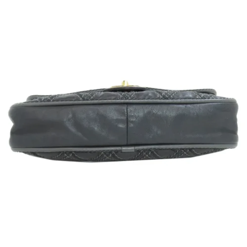 Chanel Vintage Pre-owned Leather shoulder-bags Black Dames