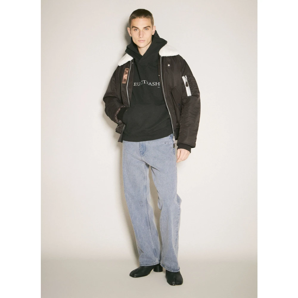 Eytys Geborduurde Hoodie van Katoen Black Heren