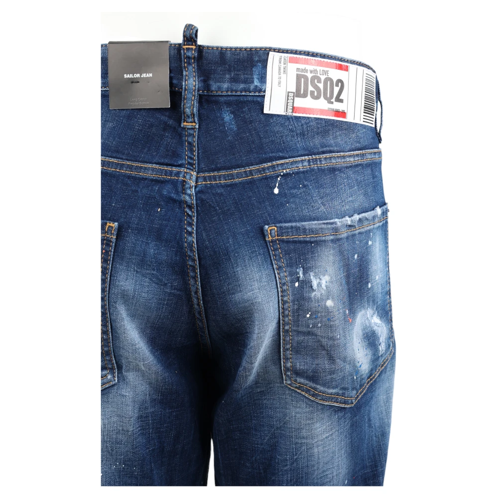 Dsquared2 Tijdloze Straight Jeans voor heren Blue Heren