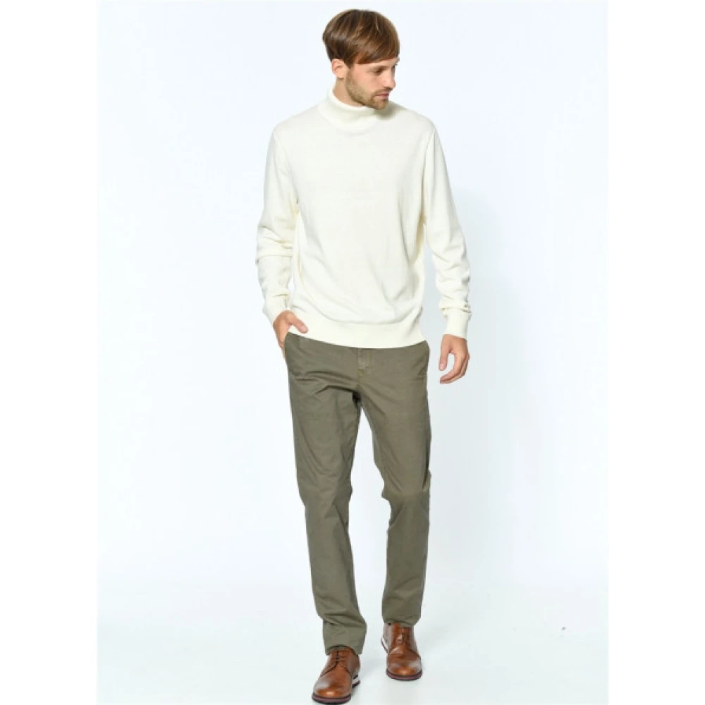 Tommy Hilfiger Geometrische Katoenen Chino Broek Green Heren