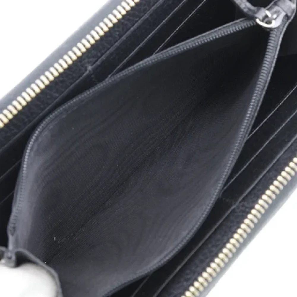 Gucci Vintage Pre-owned Leather wallets Black Dames