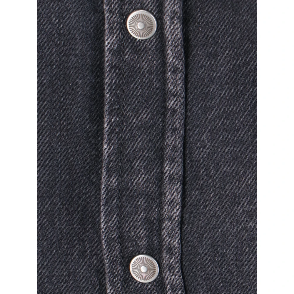 Diesel Zwarte Casual Overhemden Black Heren
