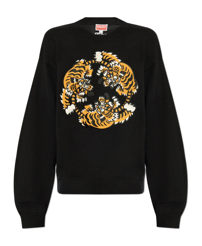 sweater-with-embroidered-tiger-motif