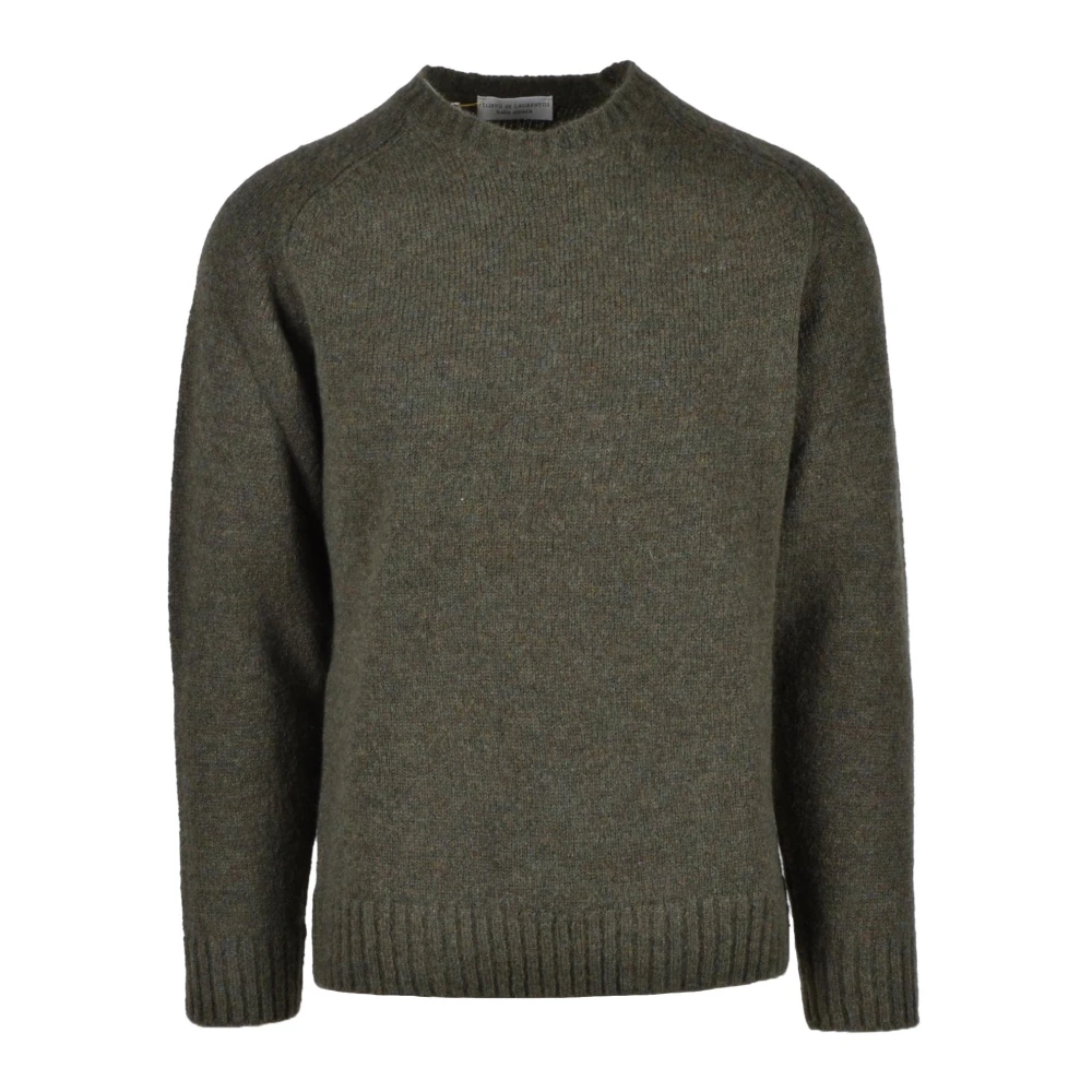 Filippo De Laurentiis Alpaca Wolmix Gebreide Trui Green Heren