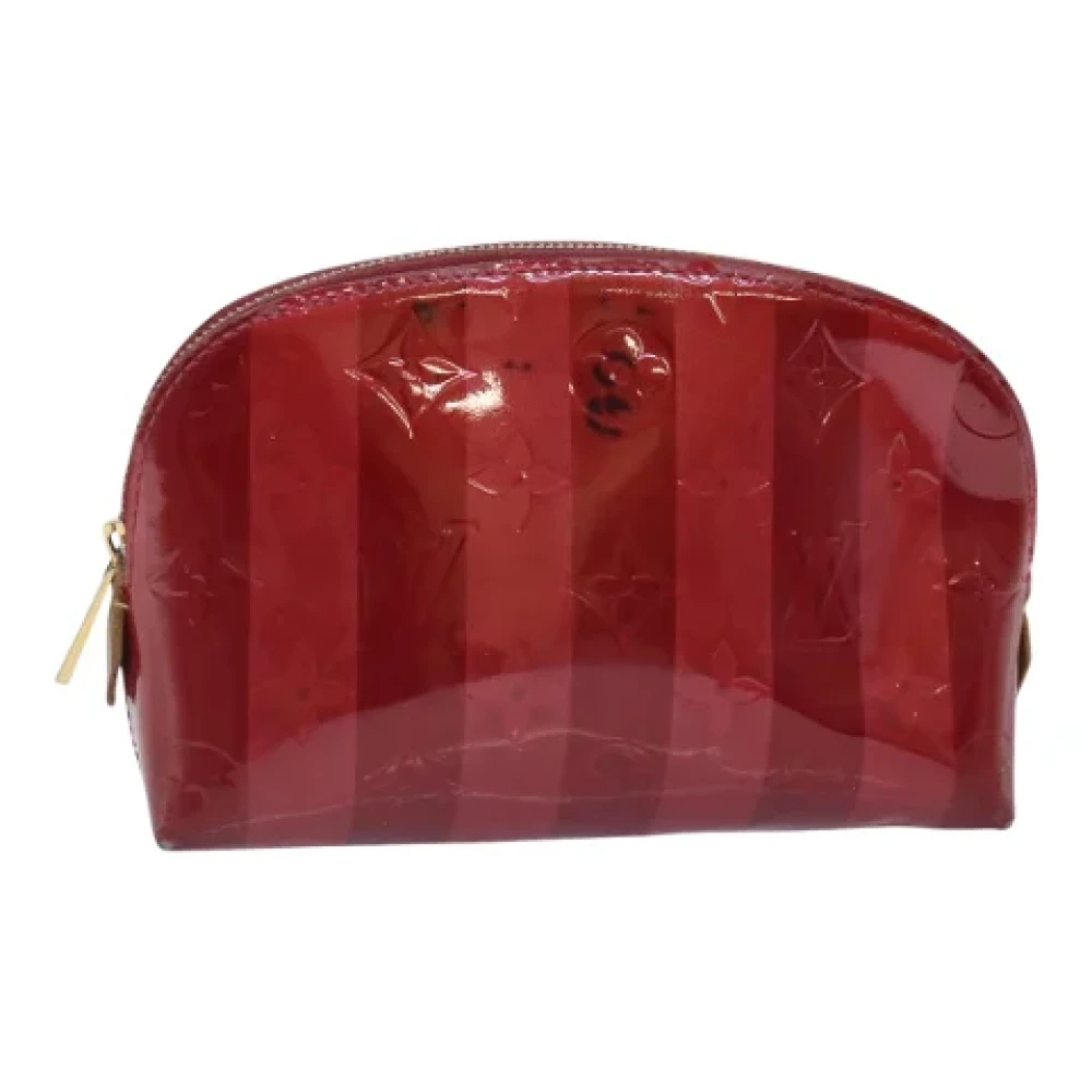 Louis Vuitton Vintage Pre-owned Leather pouches Red Dames