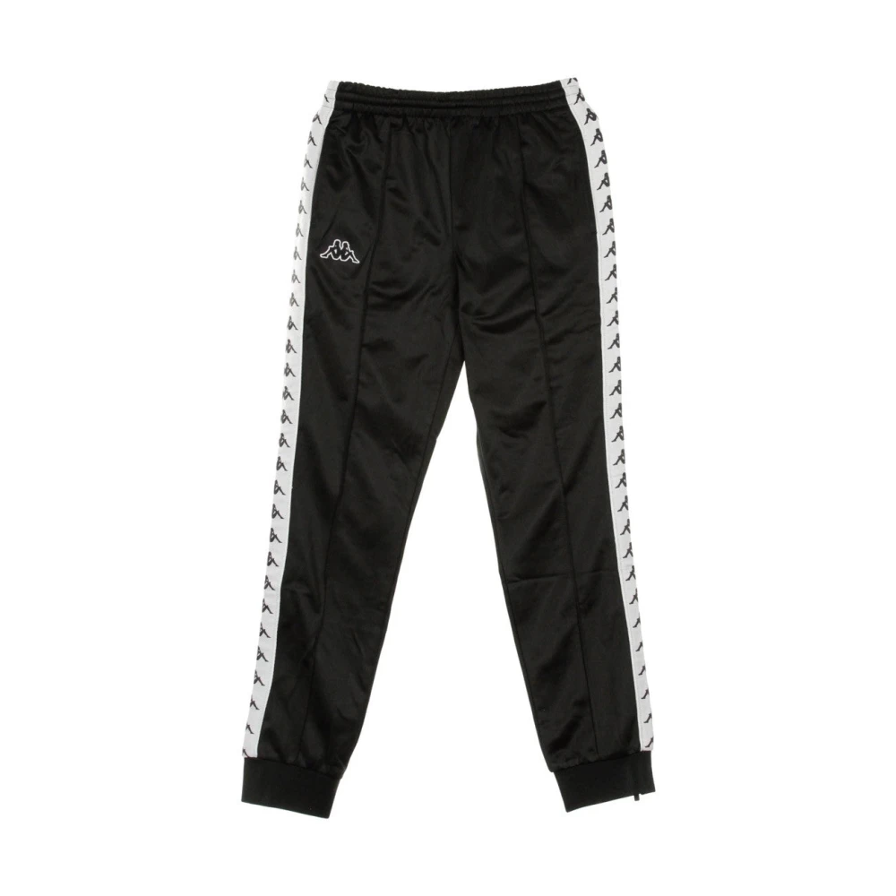 Kappa Slim Heren Trainingsbroek Zwart Wit Black Heren