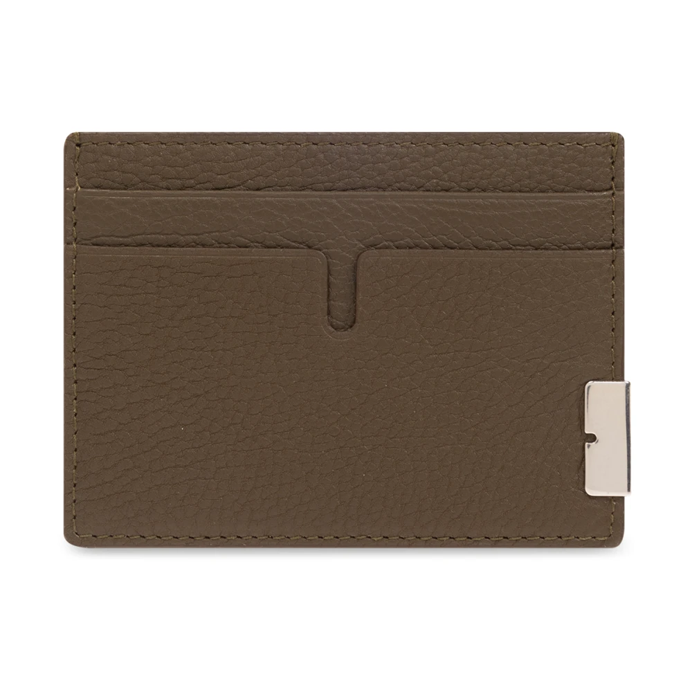 Burberry Leren kaarthouder Green Heren