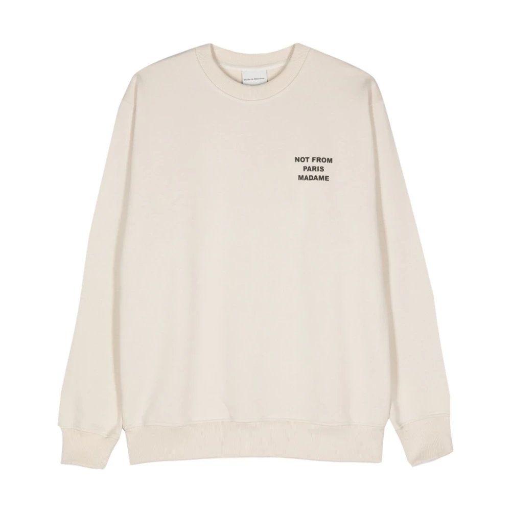 Drole De Monsieur Men's Beige Sweatshirts, L, Le Sweatshirt Slogan