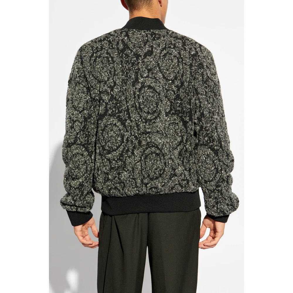 Versace Omkeerbare bomberjack Black Heren