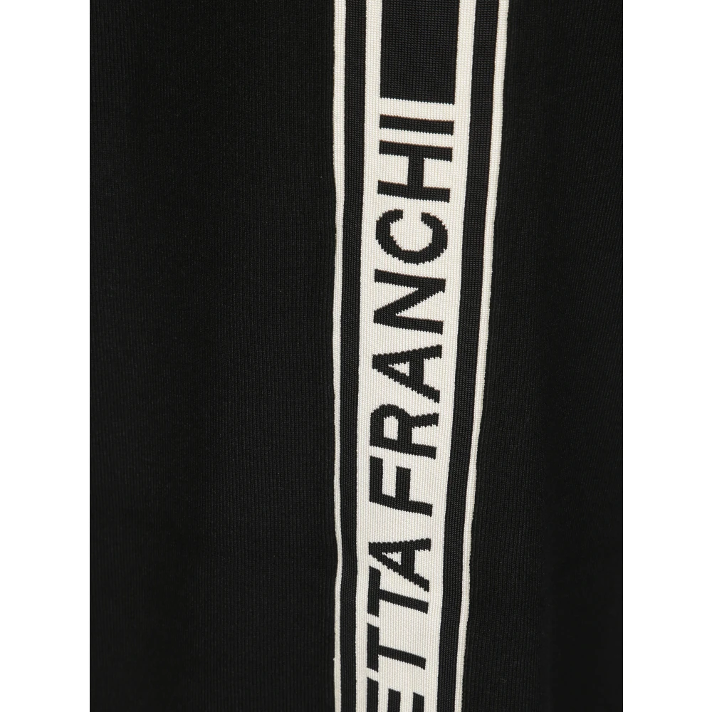 Elisabetta Franchi Gebreide broek voor vrouwen Black Dames