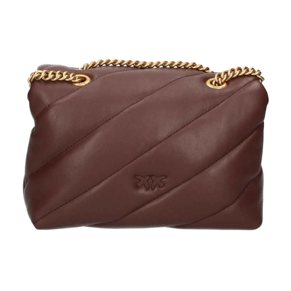 pinko Multicolor Mini Love Bag Puff Brown Dames