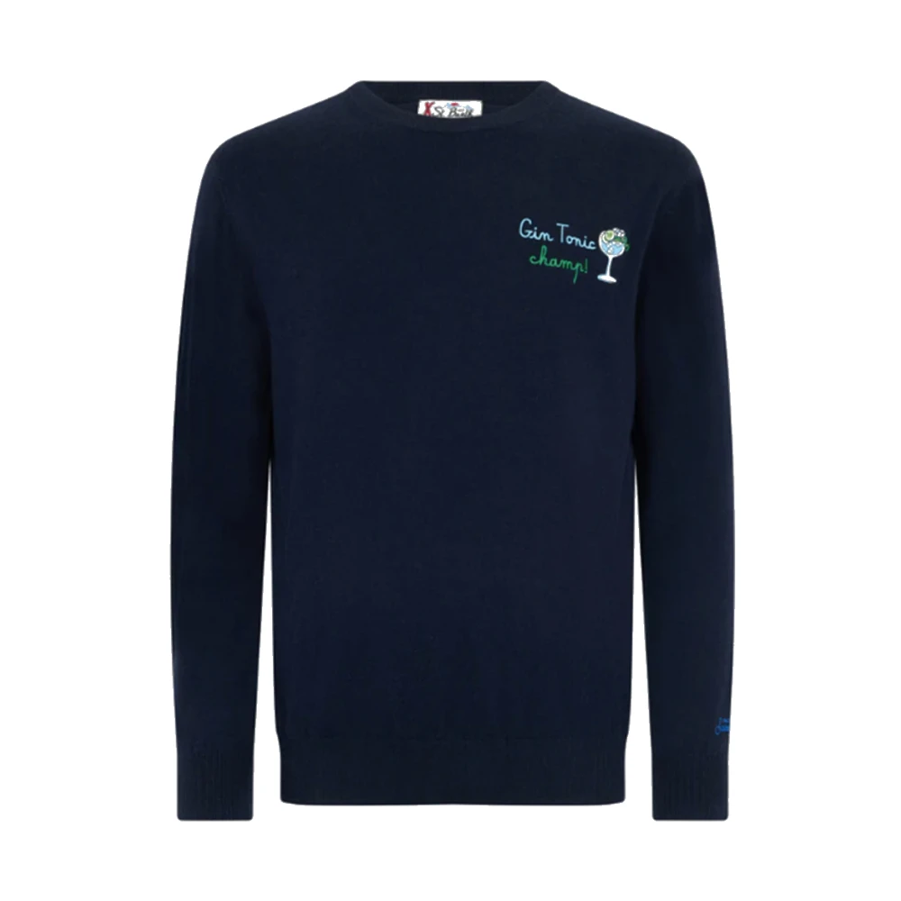 MC2 Saint Barth Heron Sweater Blue Heren