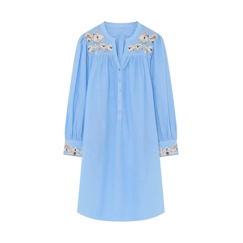 Gustav Alica Overhemdjurk Blue Dames