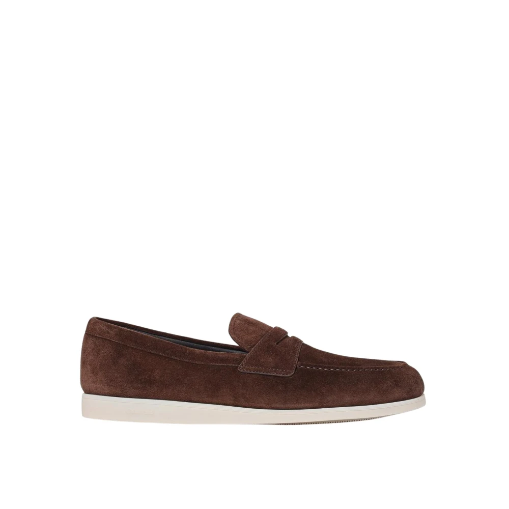 Church's Men's Brown Suede Leather Penny Loafers Casual