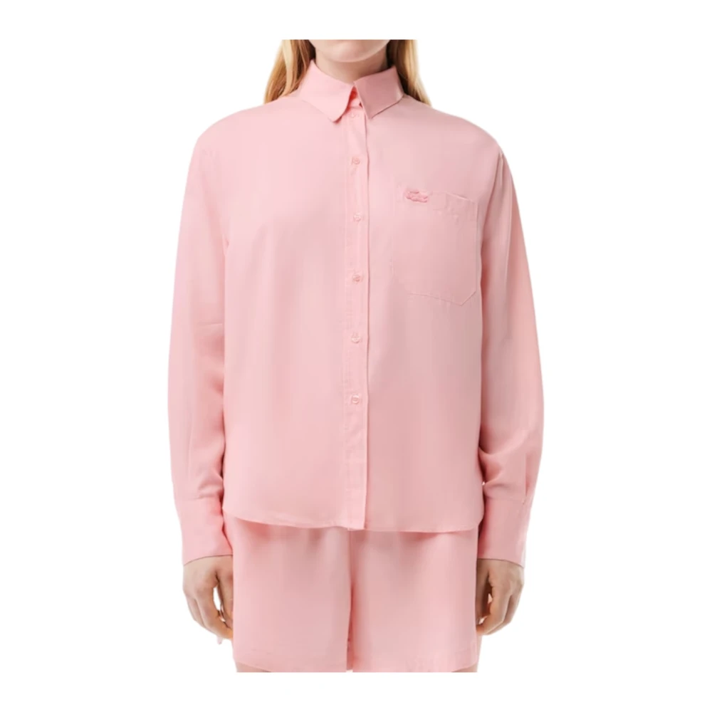 Lacoste Casual Shirts Pink Dames
