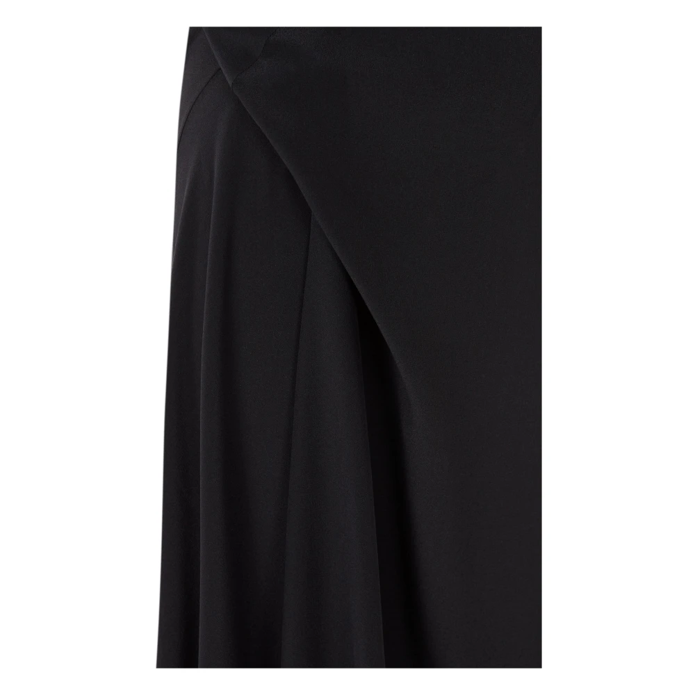 Cortana Martina Zwarte Zijden Jurk Black Dames