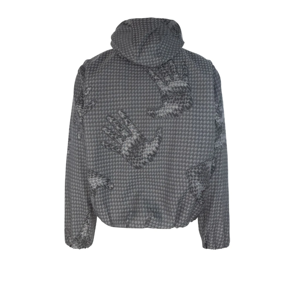 Daily Paper Grijze Jacquard Tariq Jas met Elastische Zoom Gray Heren