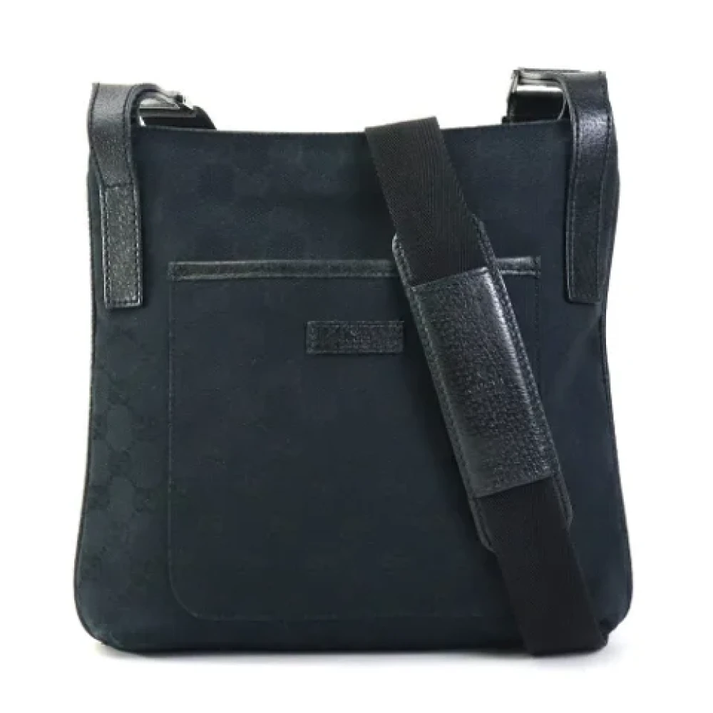Gucci Vintage Pre-owned Canvas shoulder-bags Black Dames