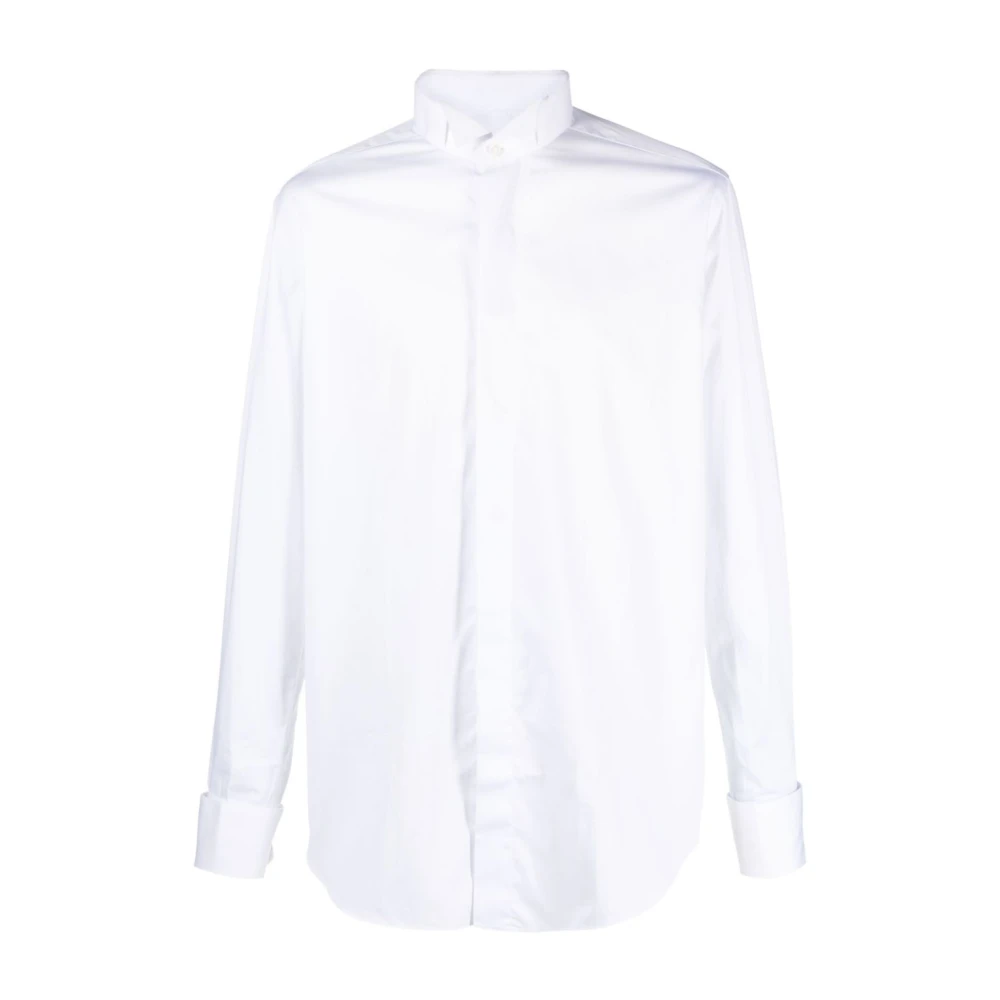 Xacus Wit Overhemd met Lange Mouwen White Heren